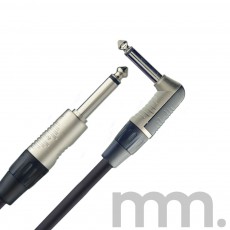 Musicmaker 3m / 10 ft Premium Instrument Cable - Straight/Angled, Black